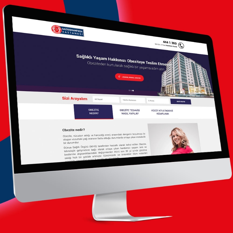 GOP Hastahanesi Landing Page Projesi