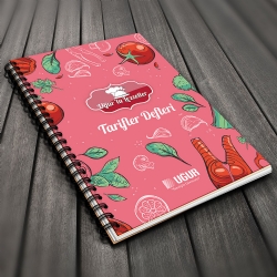 Uğurlu Lezzetler - Promosyon Defter Tasarımı